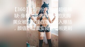 【360】12月份天狼台超级稀缺-身材苗条内裤性感的大胸美女被男友按在墙上后入爆插，颜值不错真实良家啪啪更刺激