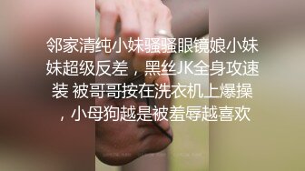 邻家清纯小妹骚骚眼镜娘小妹妹超级反差，黑丝JK全身攻速装 被哥哥按在洗衣机上爆操，小母狗越是被羞辱越喜欢