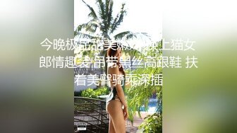 今晚极品甜美嫩妹 换上猫女郎情趣装 吊带黑丝高跟鞋 扶着美臀骑乘深插