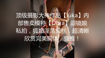 顶级摄影大神作品【luka】内部售卖模特【Dora】眼镜娘私拍，狐媚淫荡黑丝，超清晰欣赏完美胴体，强推！