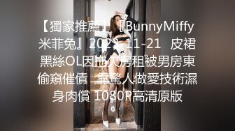 【獨家推薦】『BunnyMiffy 米菲兔』2023-11-21☀皮裙黑絲OL因拖欠房租被男房東偷窺催債☀靠驚人做愛技術濕身肉償 1080P高清原版